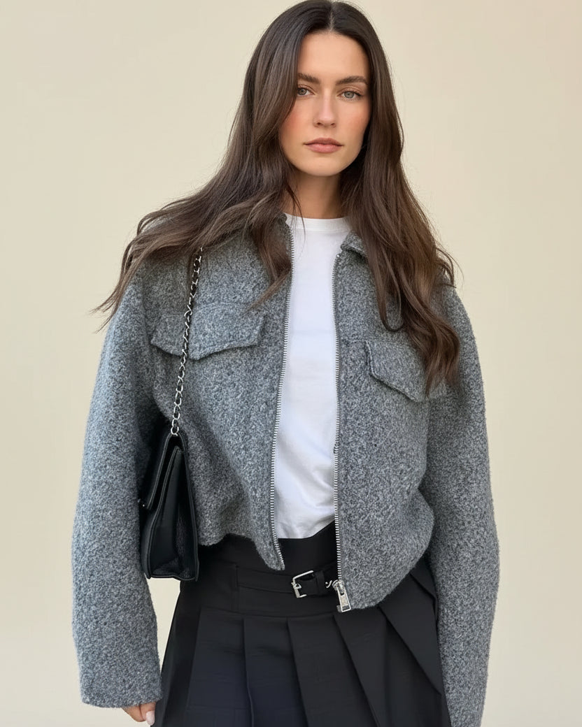 Women's Faux Leather Autumn Jacket