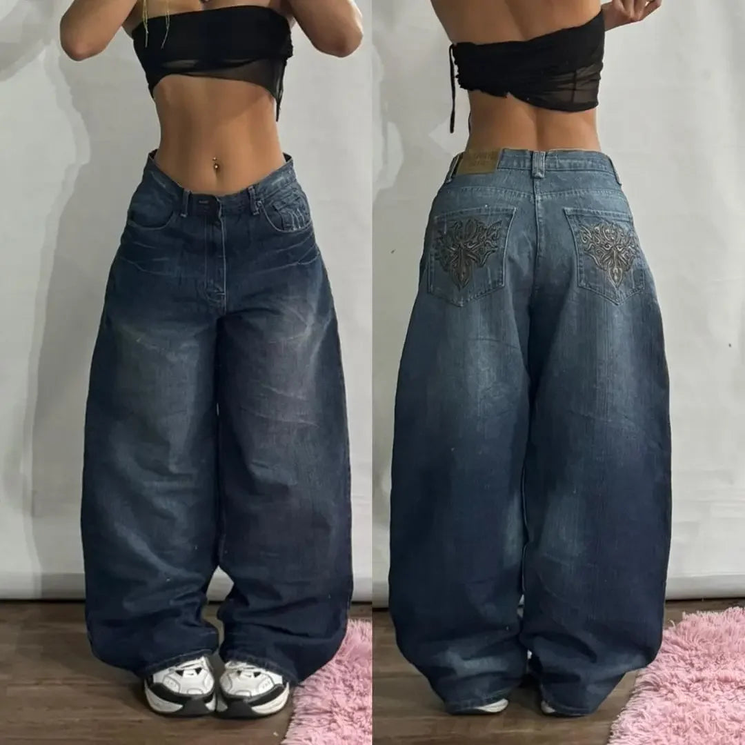 Fashion Joker Retro Jeans Female Korean Casual